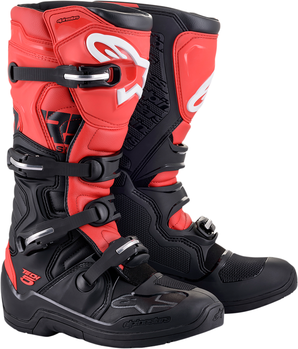 Alpinestars Tech 5 Boots - Black/Red- US 11 / EU 45.5