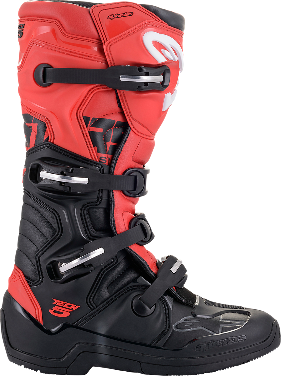 Alpinestars Tech 5 Boots - Black/Red- US 7 / EU 40.5