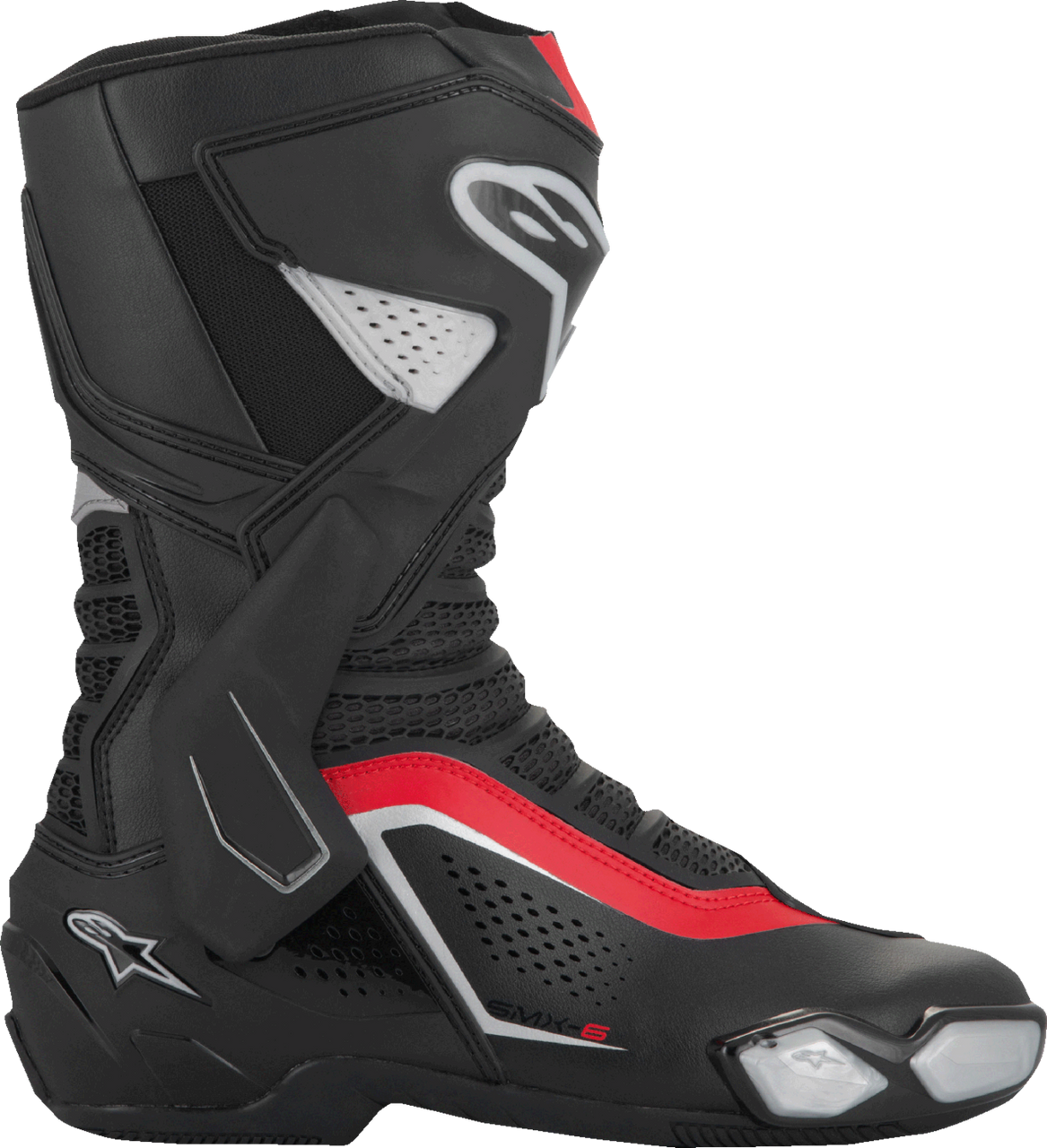Alpinestars SMX-6 V3 Vented Boots - Black/Silver/Red - US 11.5/EU 46