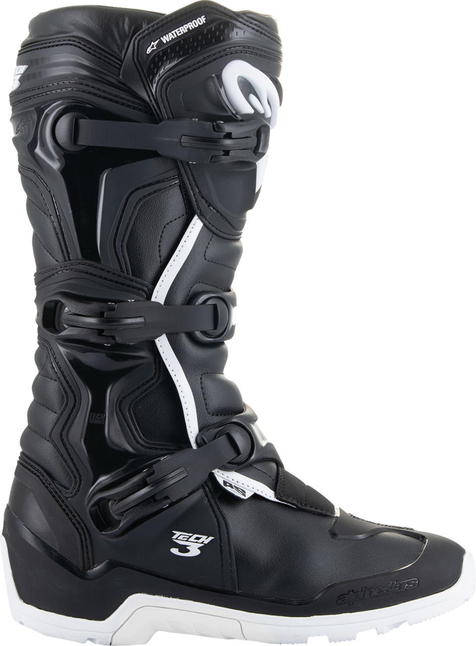 Alpinestars Tech 3 Enduro Waterproof Boots - Black/White - US 7 / EU 40.5