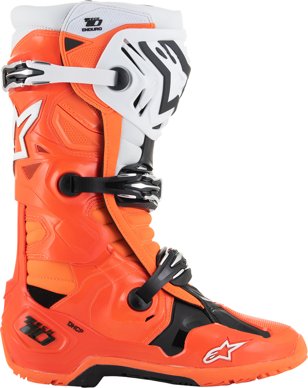 Alpinestars Tech 10 Enduro Boots - Fluorescent Orange/Black/White - US 14 / EU 49.5