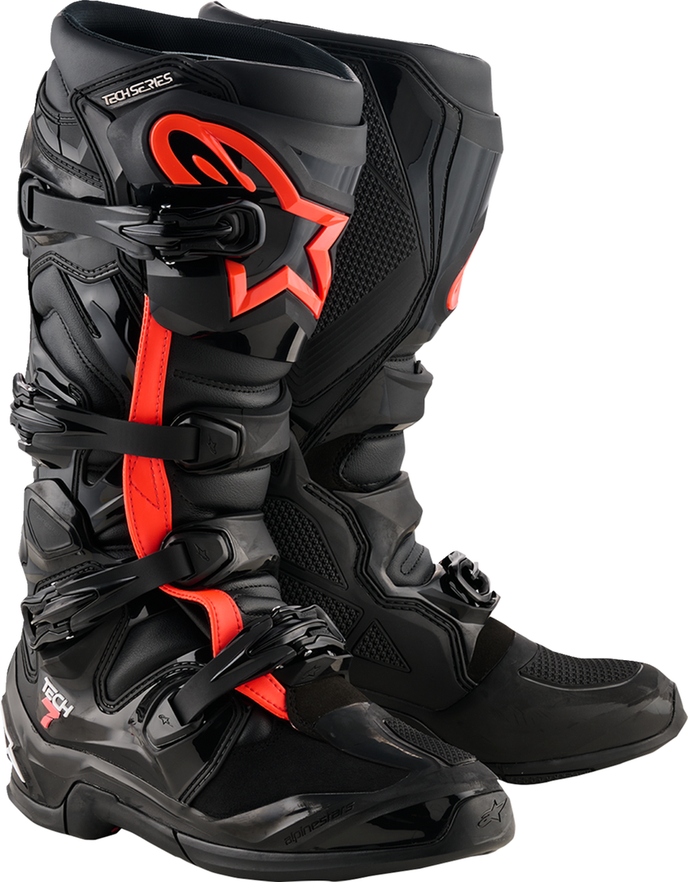 Alpinestars Tech 7 Boots - Fluorescent Red/Black - US 11 / EU 45.5