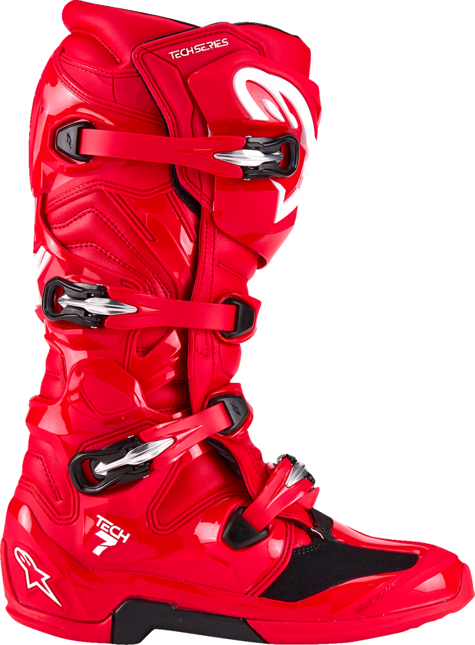Alpinestars Tech 7 Boots - Bright Red - US 7 / EU 40.5