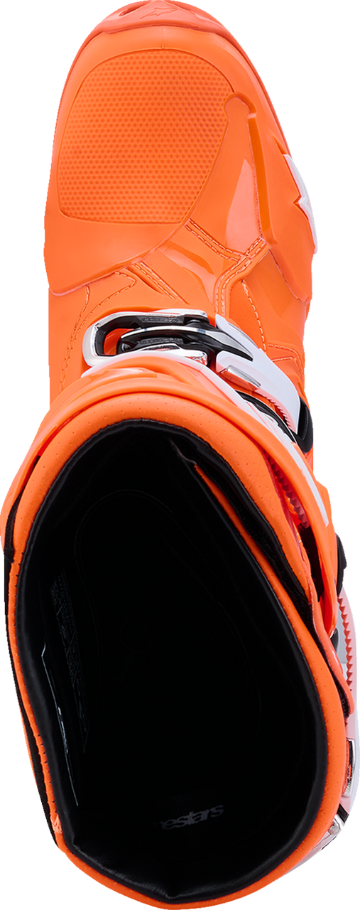 Alpinestars Tech 10 Supervented Boots - Fluorescent Orange/Black/White - US 11 / EU 45.5