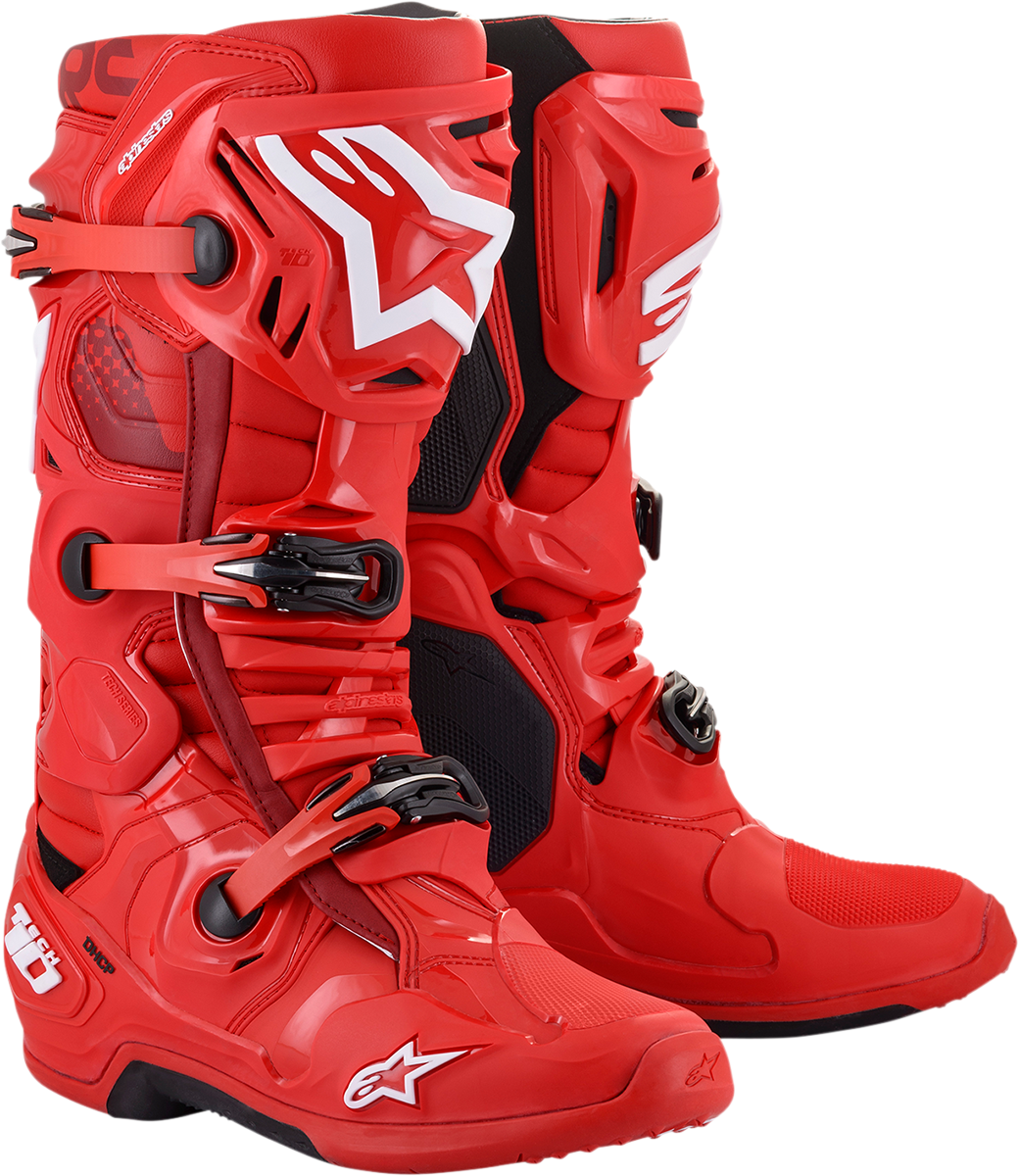 Alpinestars Tech 10 Boots - Red - US 14 / EU 49.5
