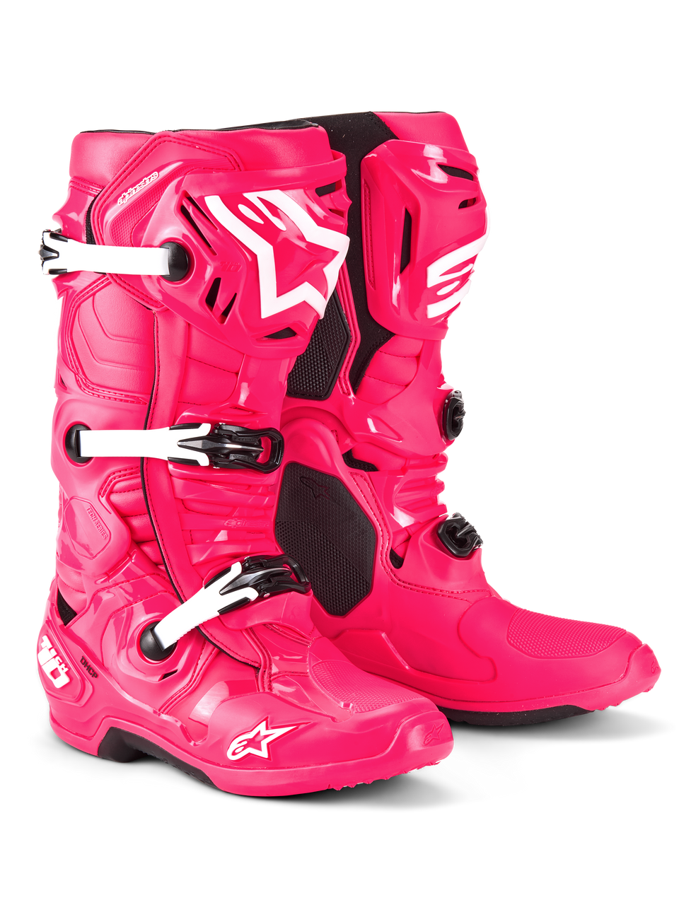 Alpinestars Tech 10 Boots - Diva Pink/White - US 9 / EU 43