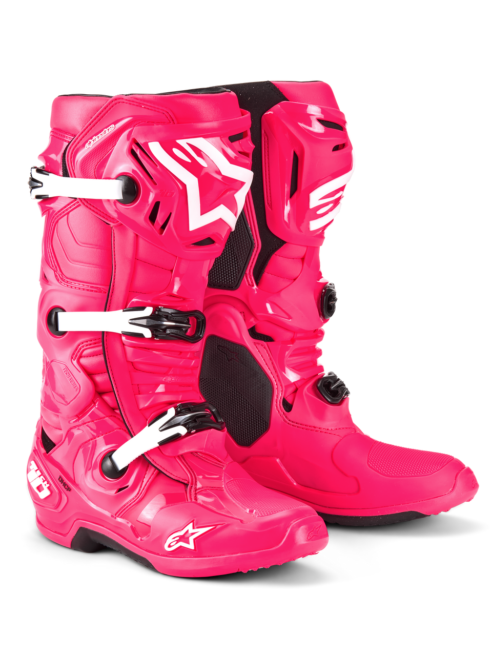 Alpinestars Tech 10 Boots - Diva Pink/White - US 13 / EU 48