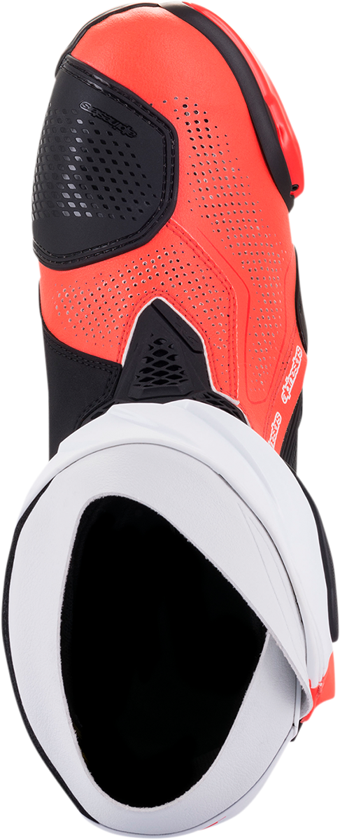 Alpinestars Supertech R Vented Boots - Black/Fluorescent Red/White - US 12 / EU 47