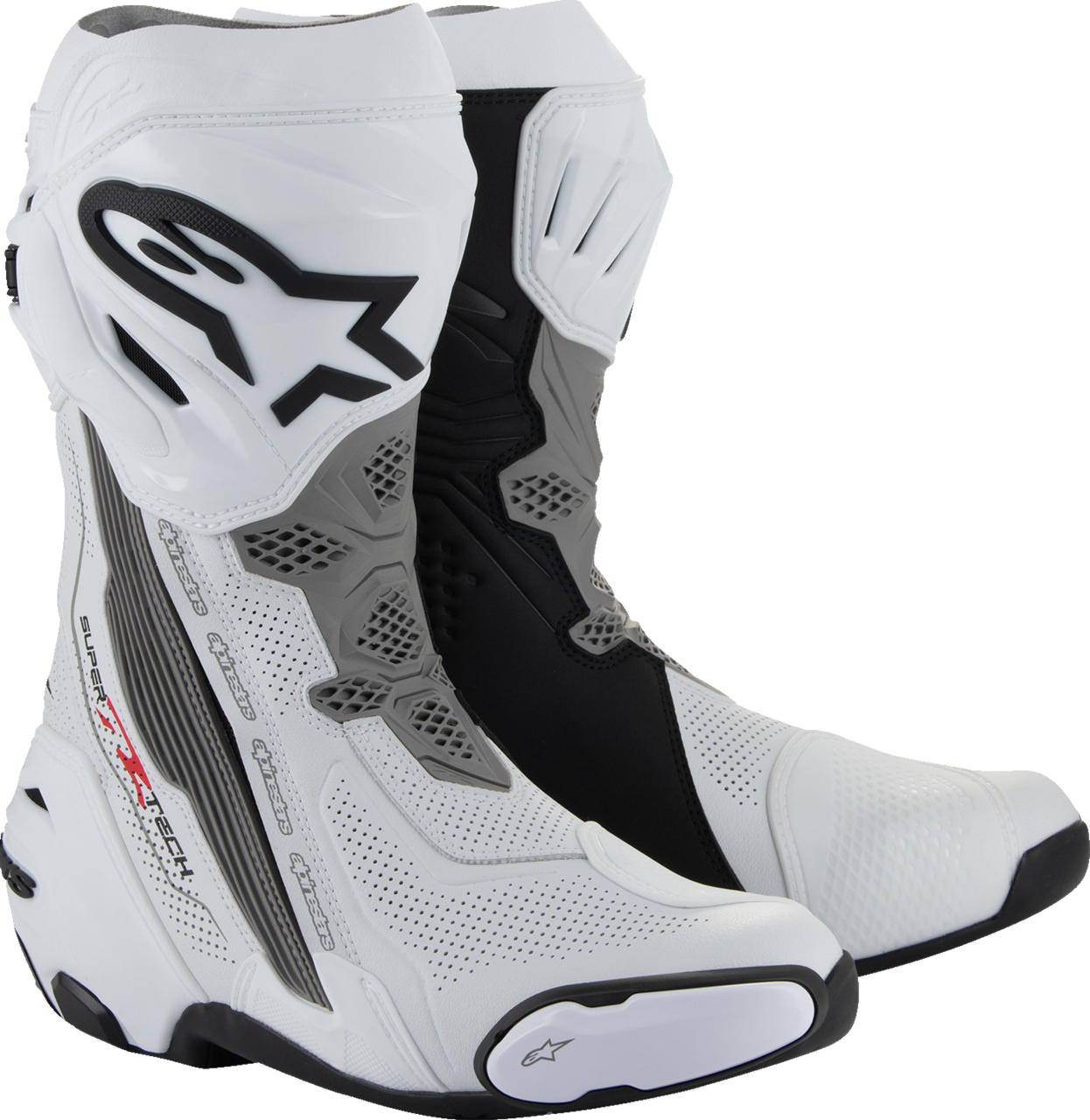 Alpinestars Supertech R Vented Boots - White/Gray/Black - US 9 / EU 43