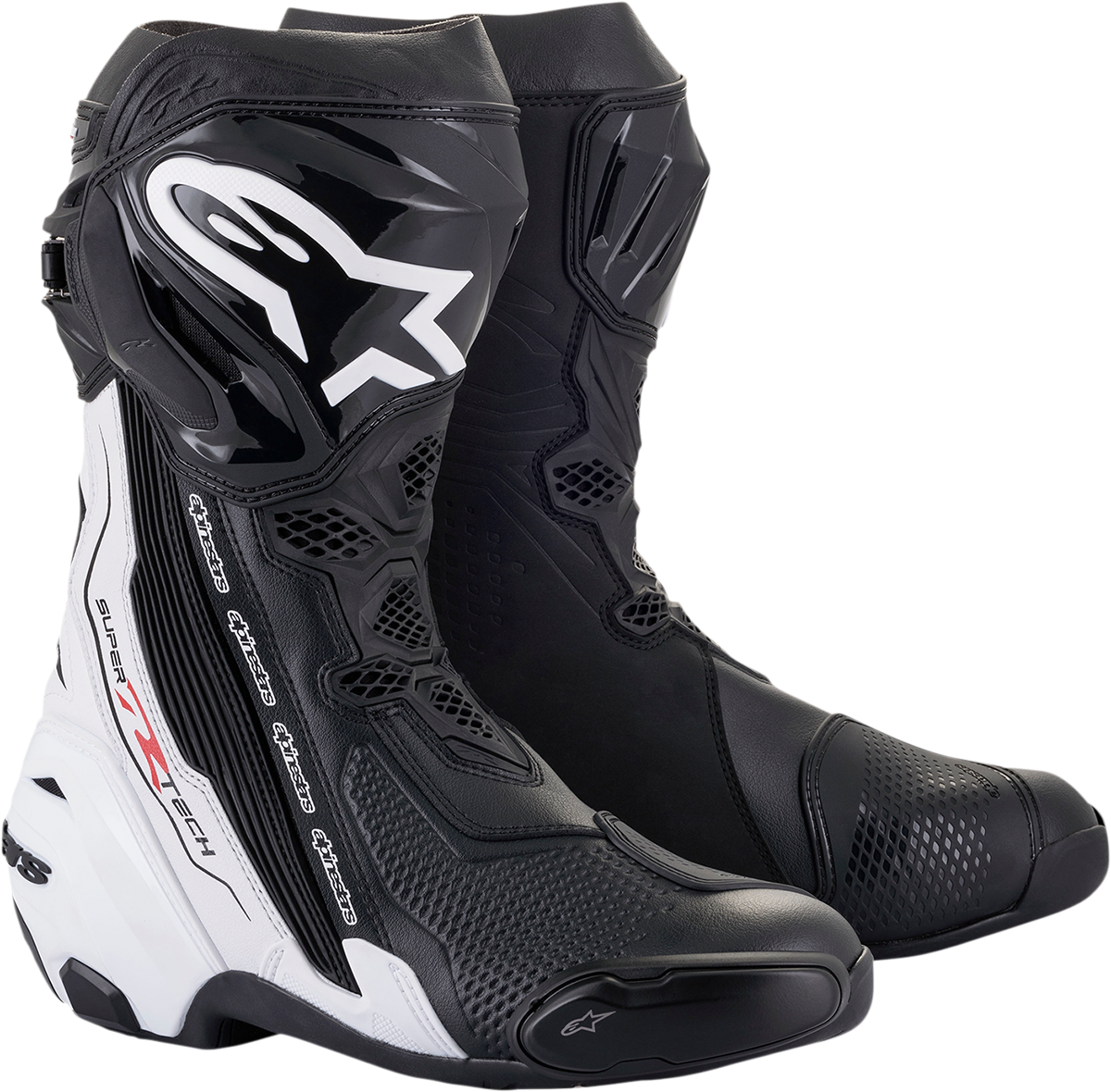 Alpinestars Supertech R Boots - Black/White - US 9.5 / EU 44