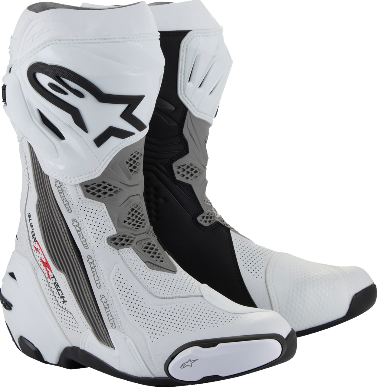 Alpinestars Supertech R Vented Boots - White/Gray/Black - US 8 / EU 42