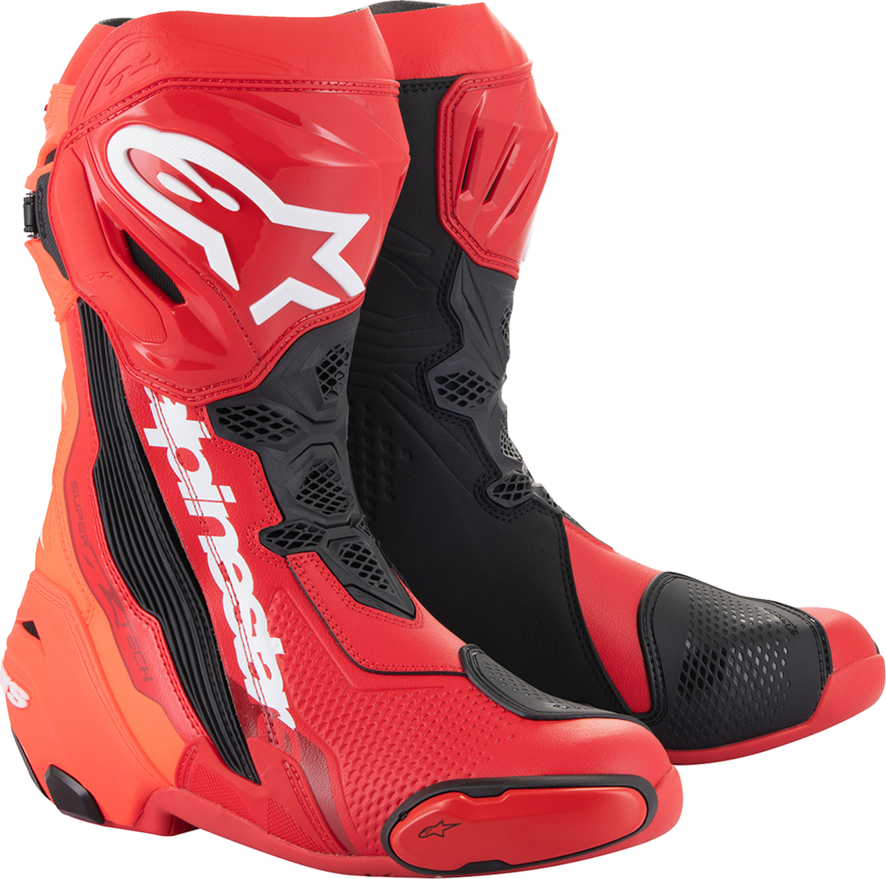 Alpinestars Supertech R Boots - Red - US 12.5 / EU 48