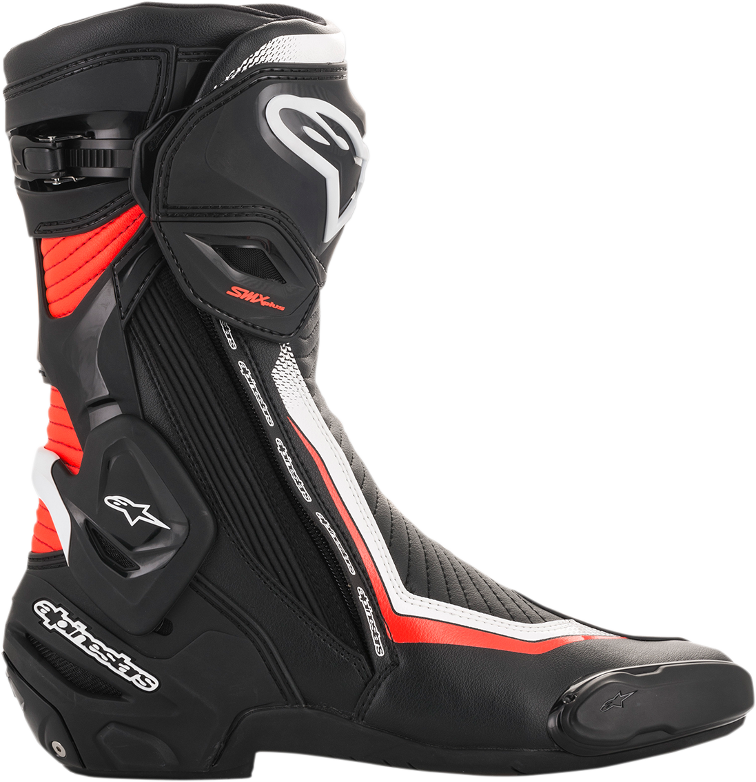 Alpinestars SMX Plus Boots - Black/White/Red Fluorescent - US 8 / EU 42
