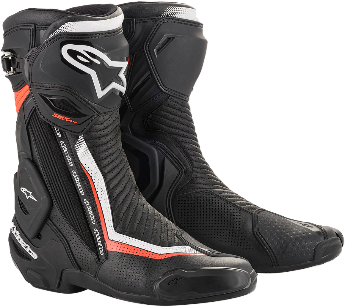 Alpinestars SMX Plus Vented Boots - Black/White/Red - US 7.5 / EU 41