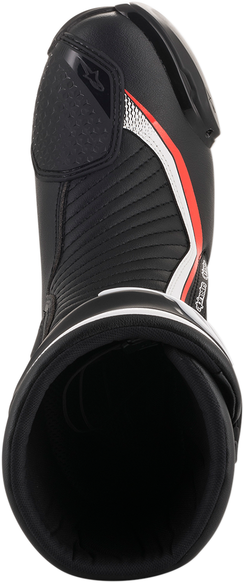 Alpinestars SMX Plus Boots - Black/White/Red Fluorescent - US 9.5 / EU 44