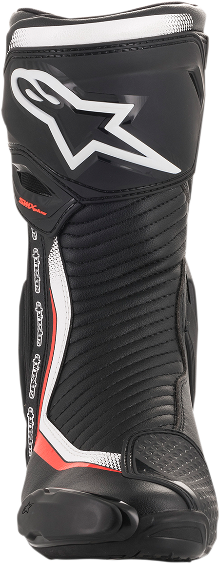 Alpinestars SMX Plus Boots - Black/White/Red Fluorescent - US 9.5 / EU 44