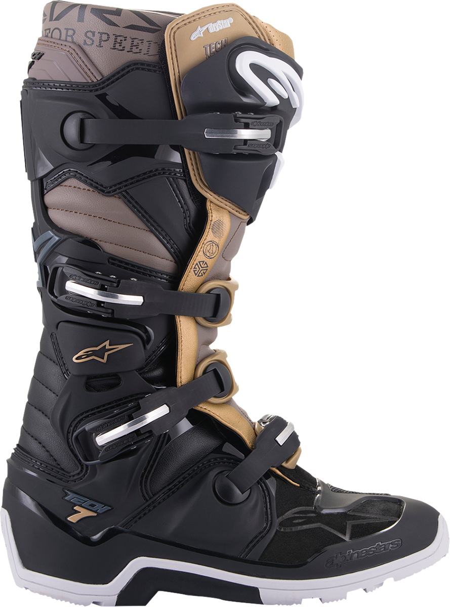 Alpinestars Tech 7 Enduro Drystar® Boots - Black/Gray/Gold - US 12 / EU 47