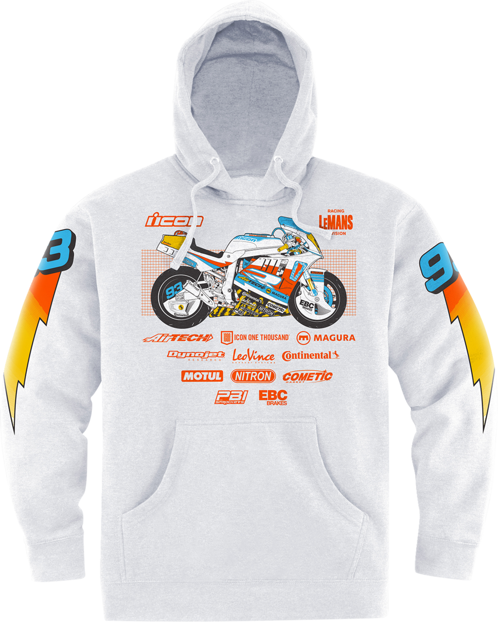 Gixxer Johnny™ Hoodie - White - 2XL