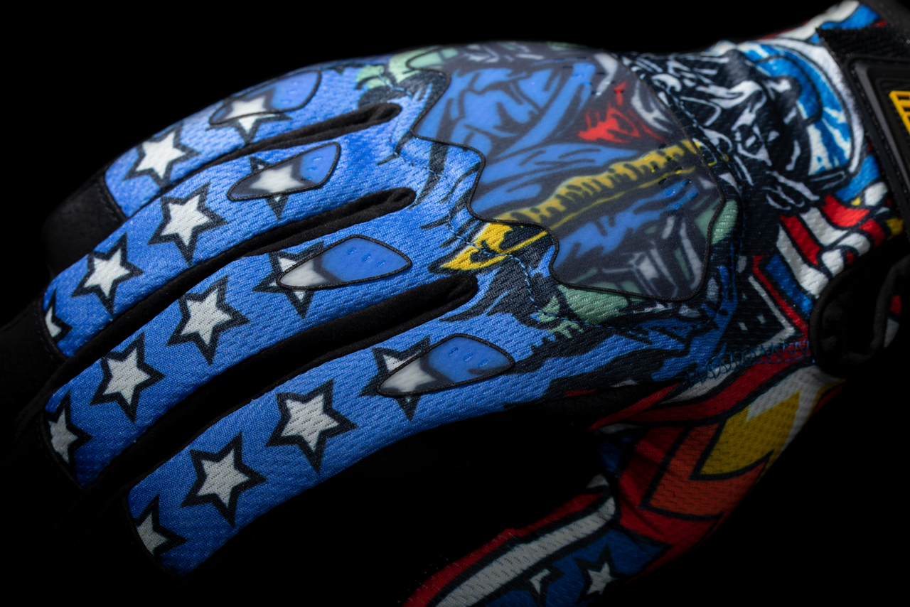 Hooligan™ CE Flyboy Gloves - Blue - Medium