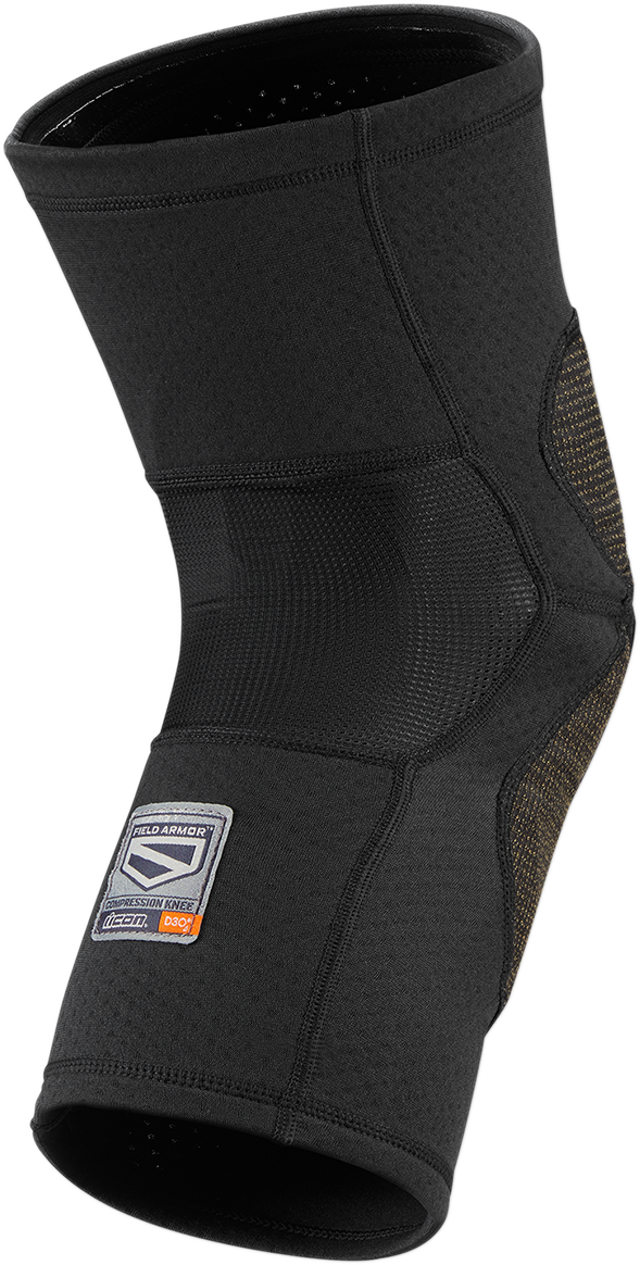 Field Armor™ Compression Knee Guards - Black - Large