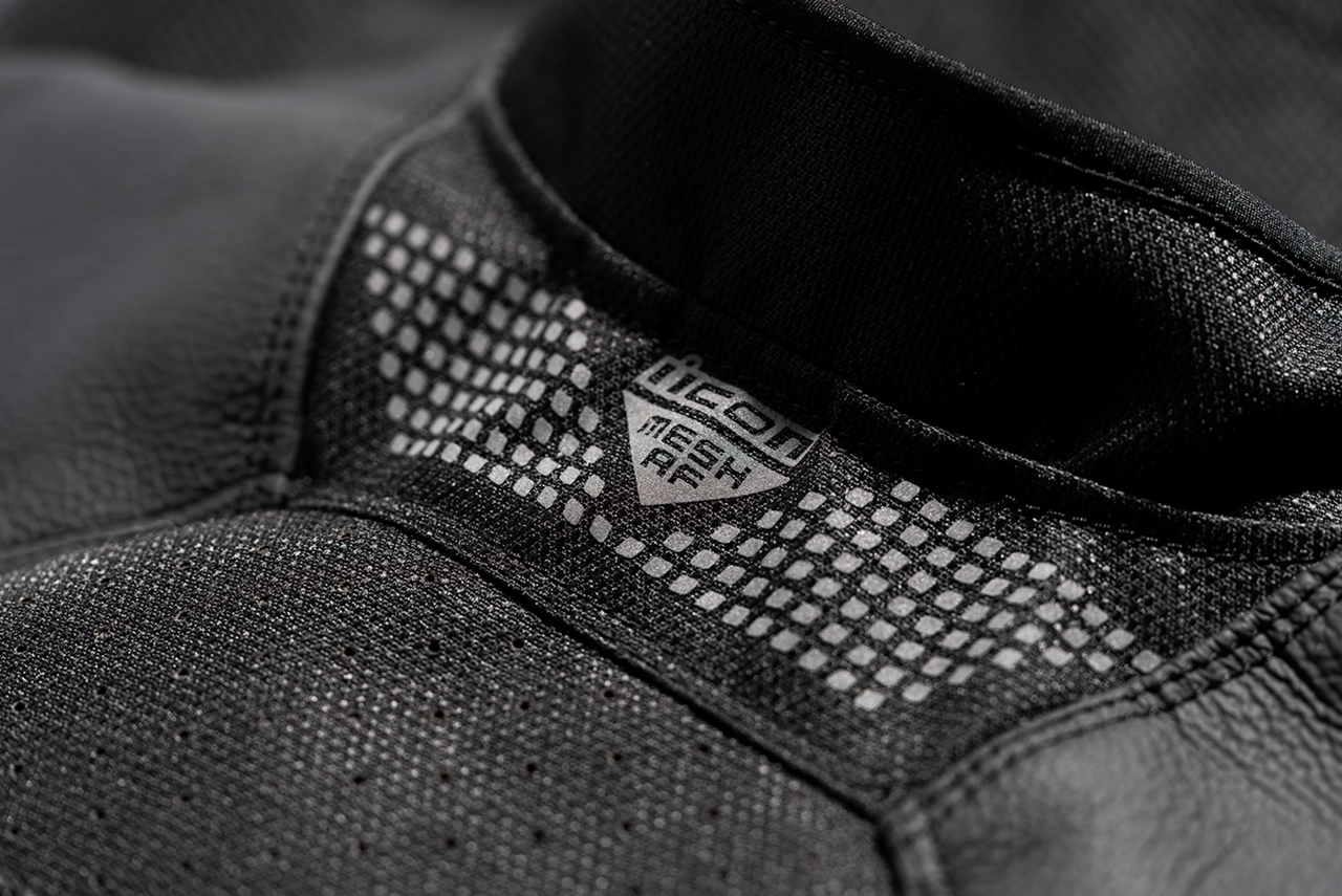 Mesh AF™ Leather Jacket - Black - 2XL