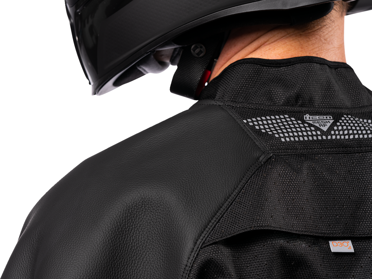 Mesh AF™ Leather Jacket - Black - 2XL