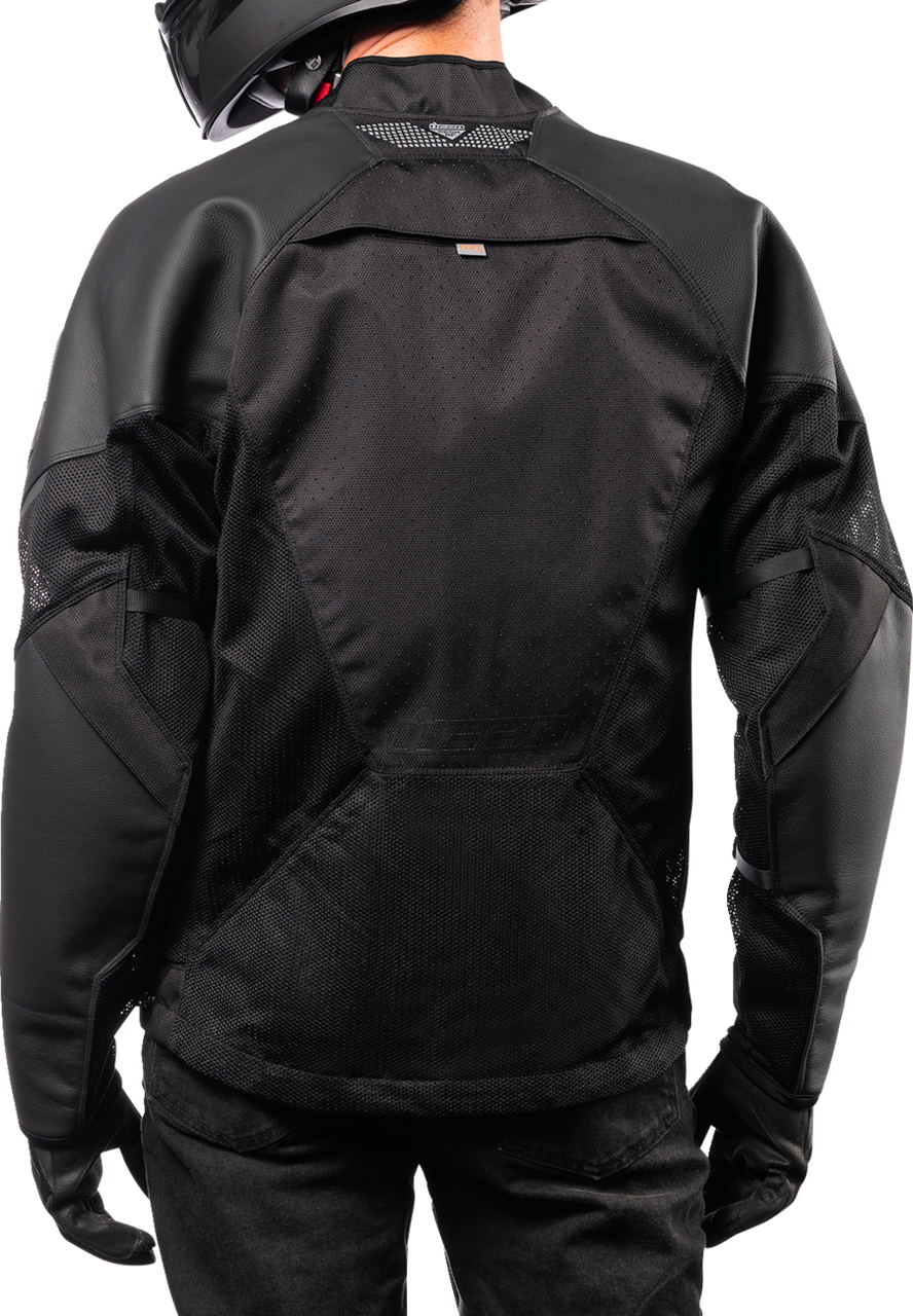 Mesh AF™ Leather Jacket - Black - Large
