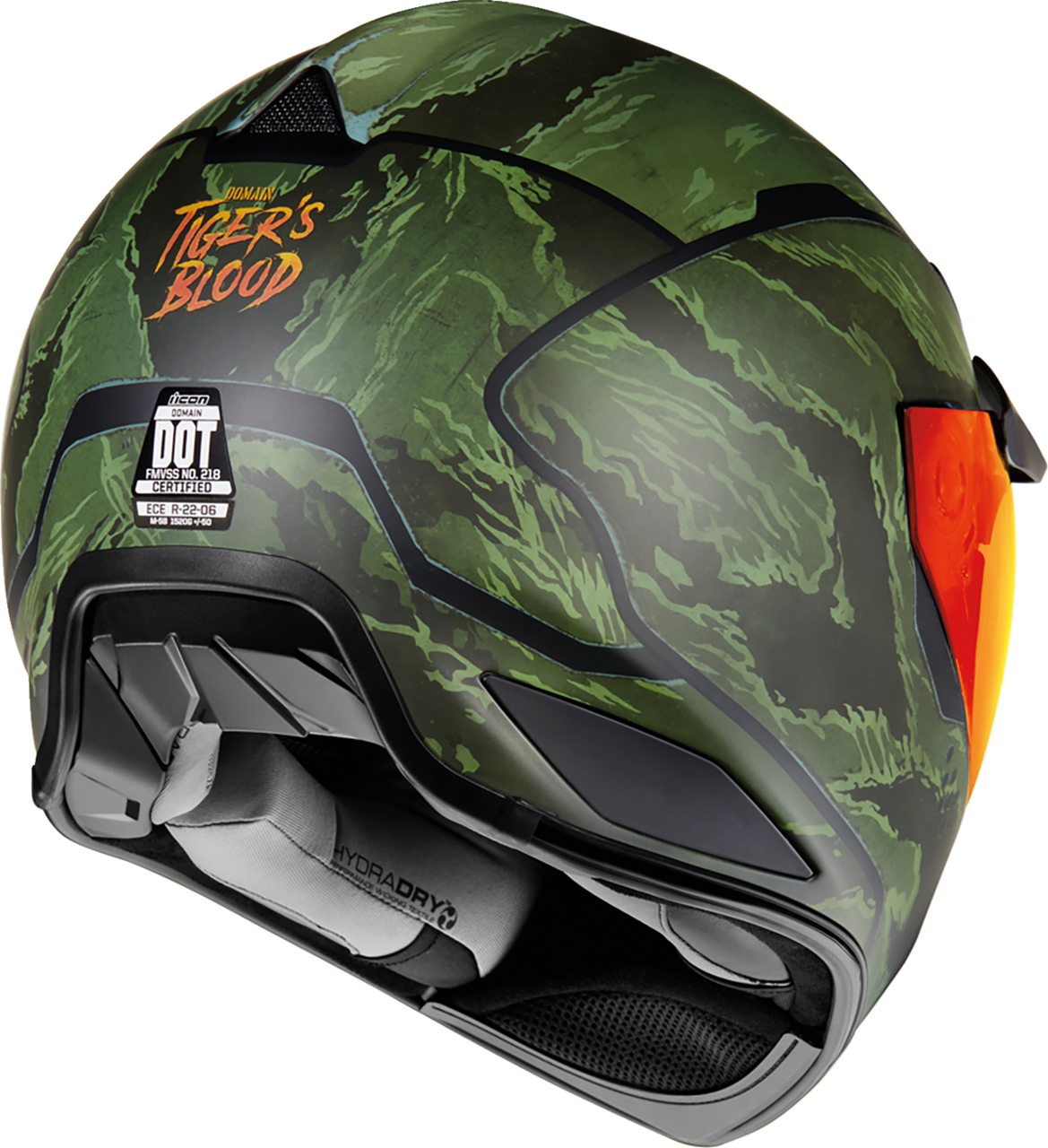Domain™ Helmet - Tiger's Blood - Green - Small