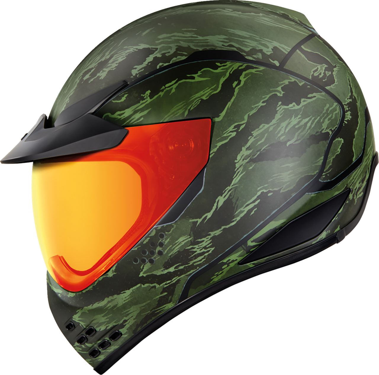 Domain™ Helmet - Tiger's Blood - Green - XL