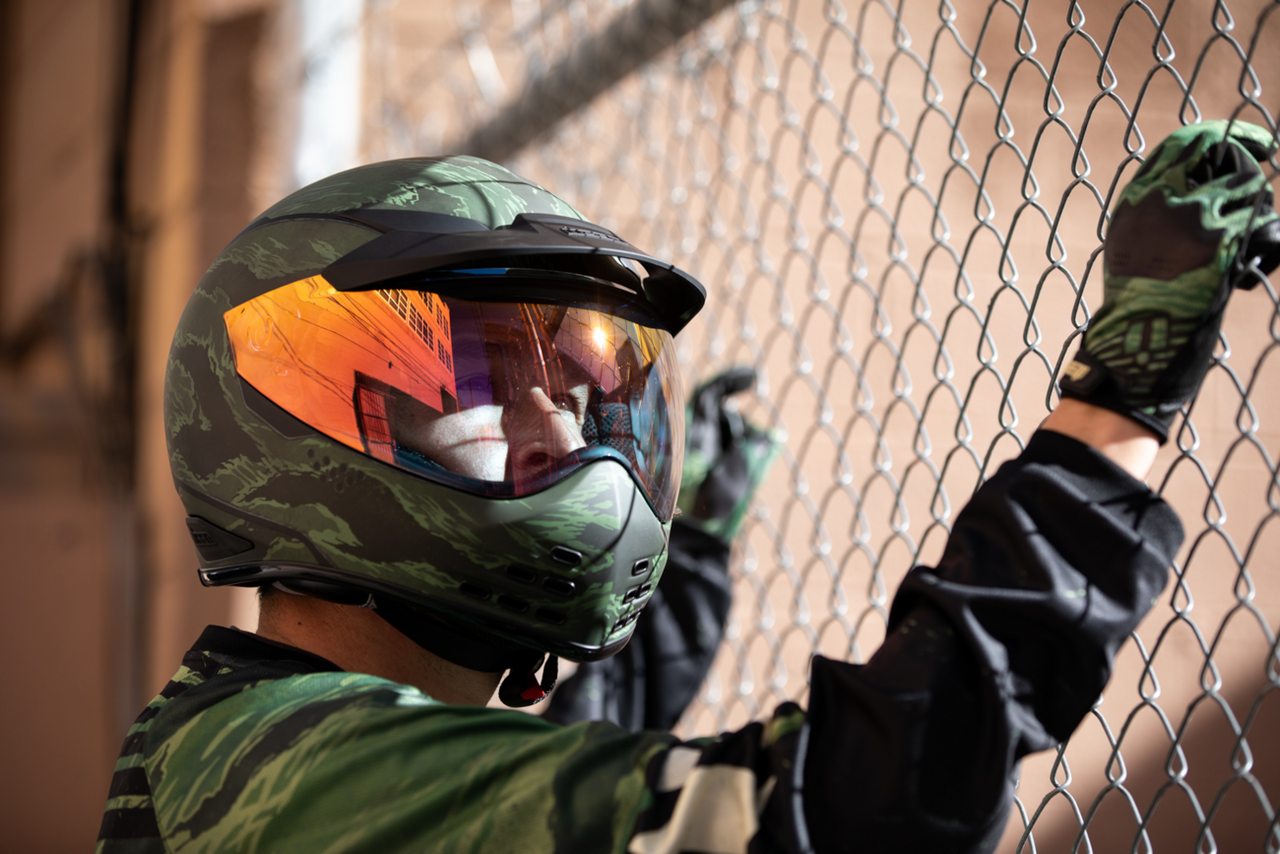 Domain™ Helmet - Tiger's Blood - Green - XL