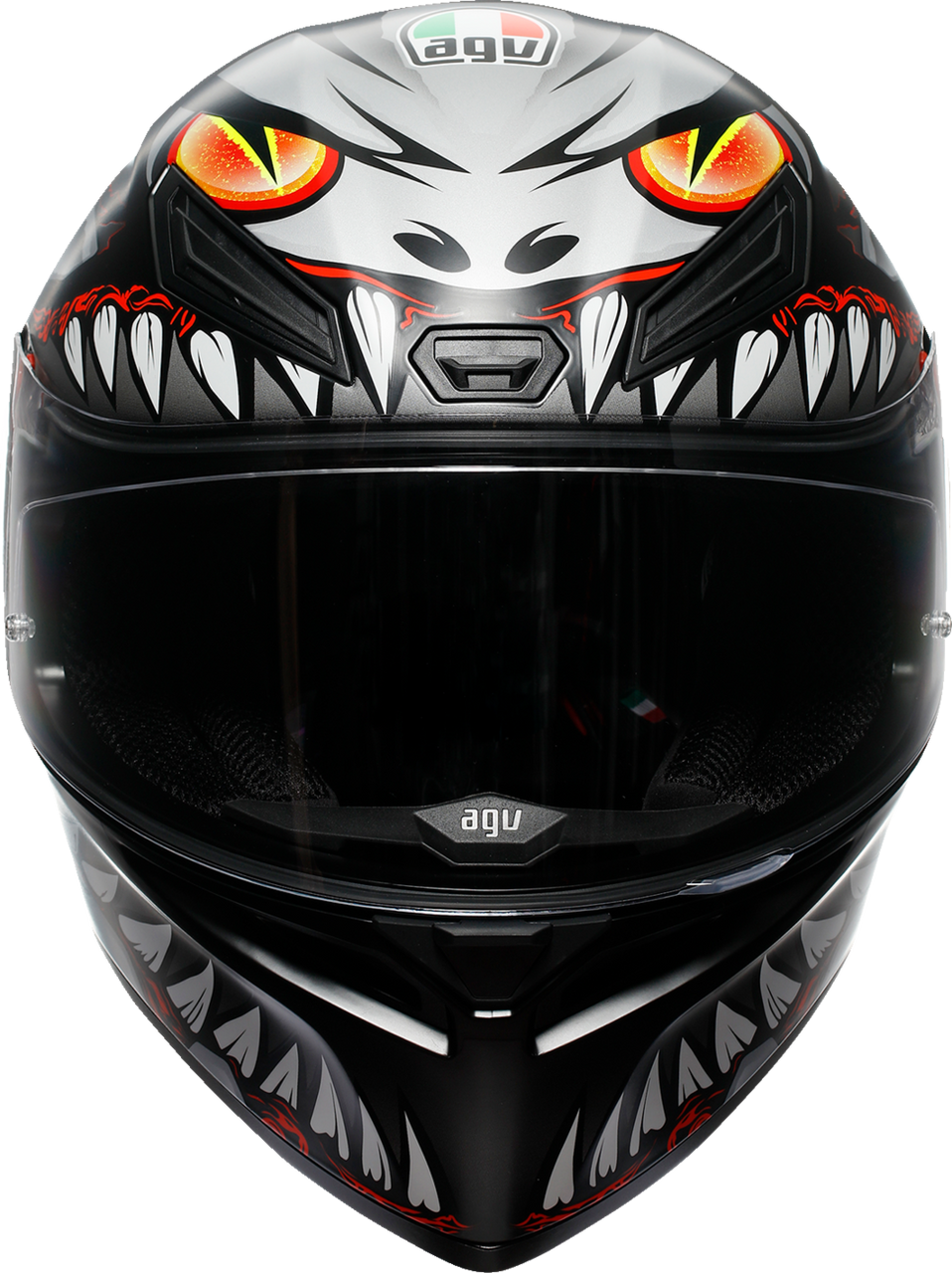 K1 S Helmet - Lyzard - Matte Black/Gray/Red - 2XL
