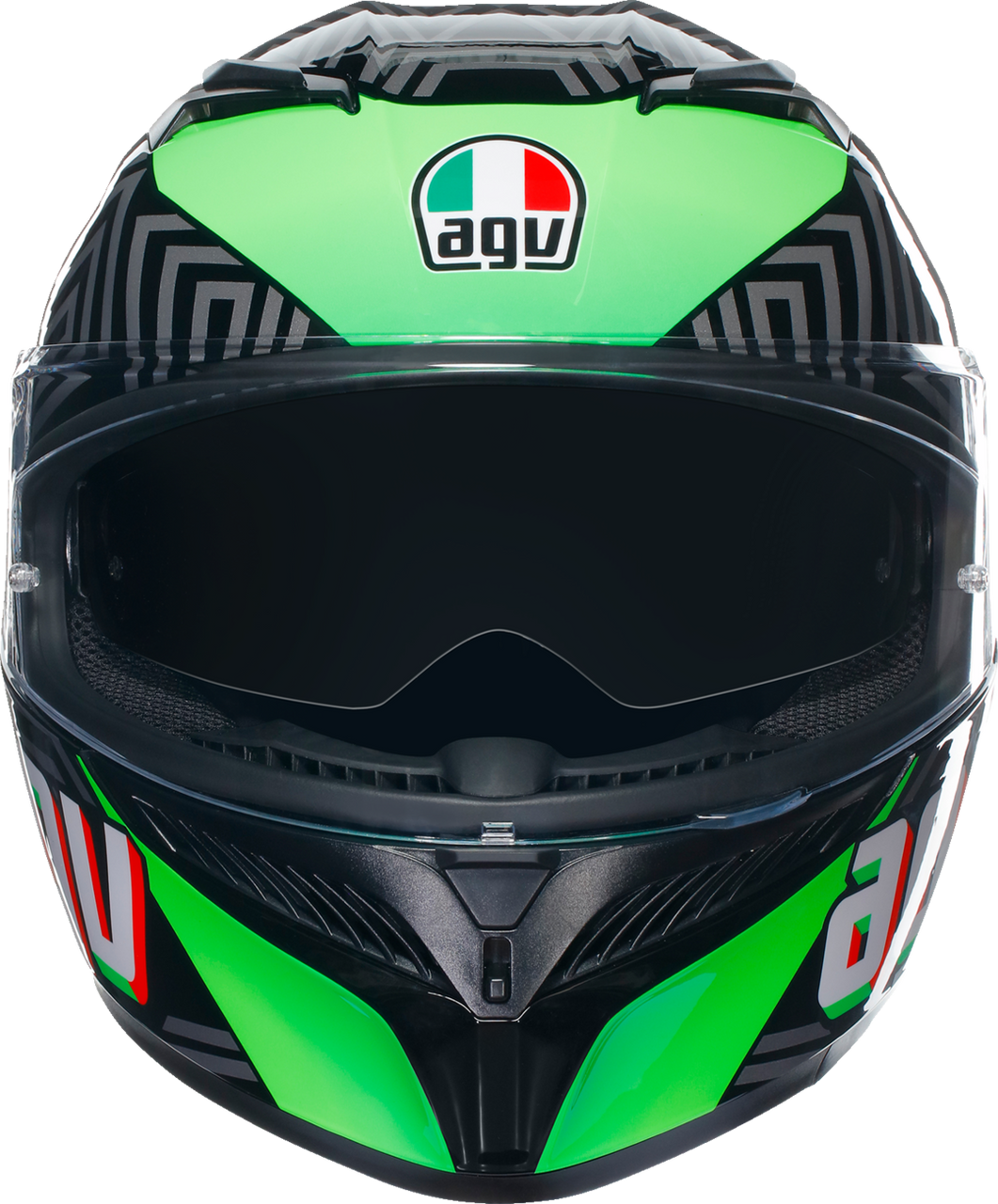 K3 Helmet - Kamaleon - Black/Red/Green - Small