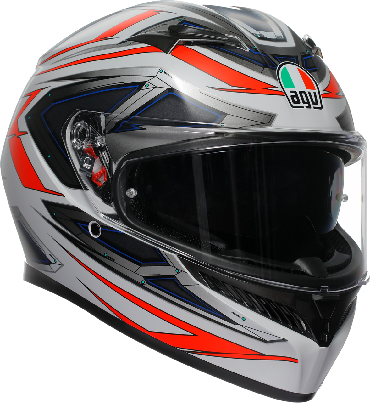 K3 Helmet - Space - Matte White/Red Fluo - Medium