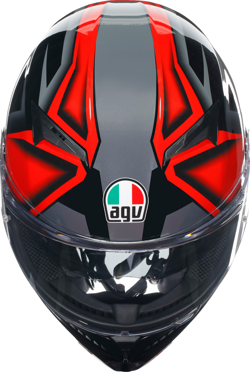 K3 Helmet - Compound - Black/Red - XL