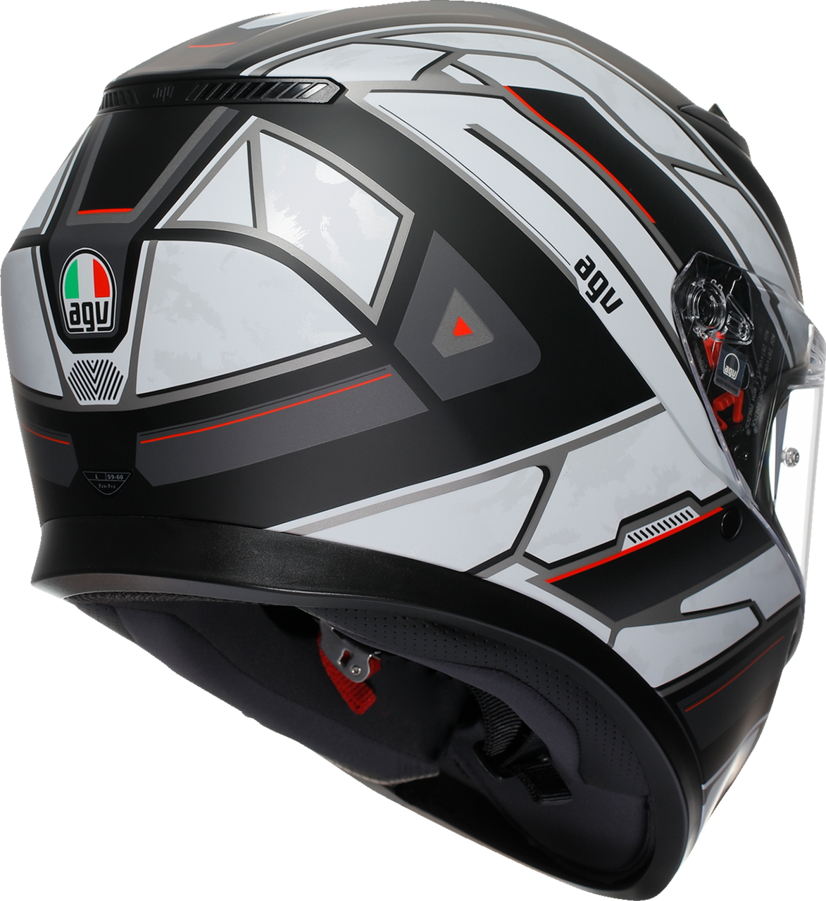 K3 Helmet - Rivia - Matte Black/White - Large