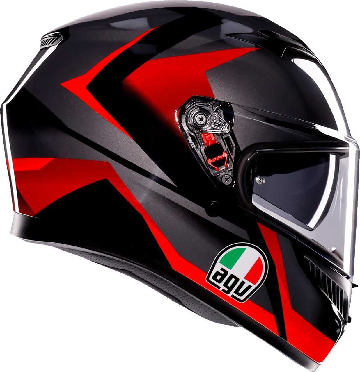 K3 Helmet - Striga - Black/Gray/Red - 2XL