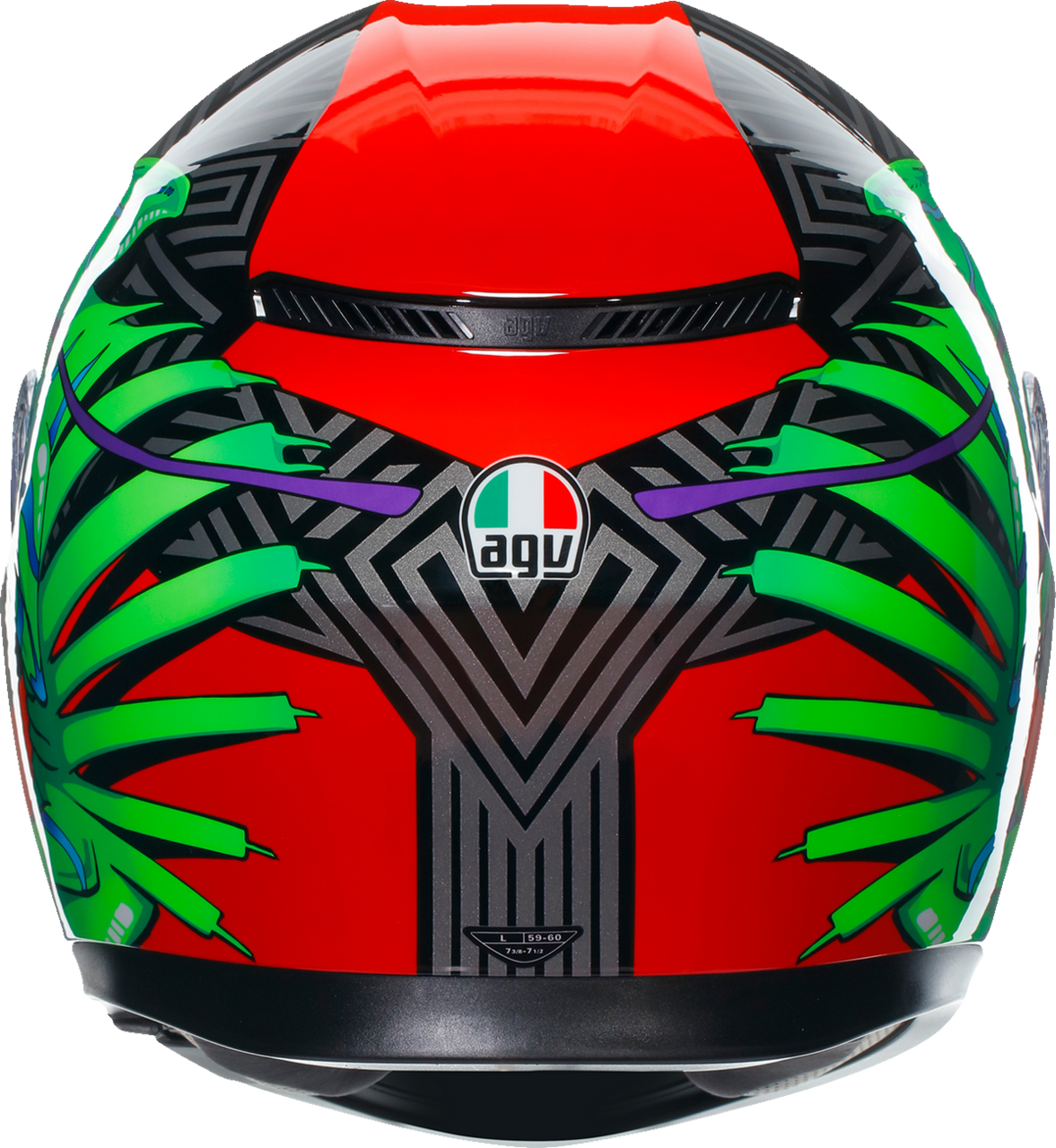 K3 Helmet - Kamaleon - Black/Red/Green - Medium