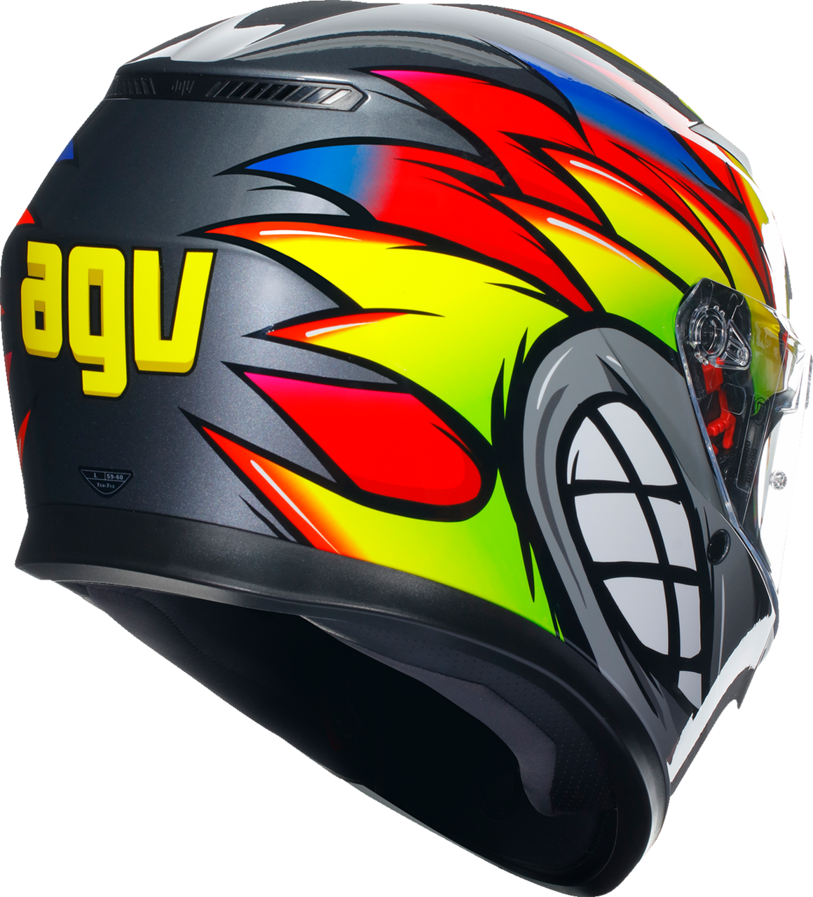 K3 Helmet - Birdy 2.0 - Gray/Yellow/Red - Large