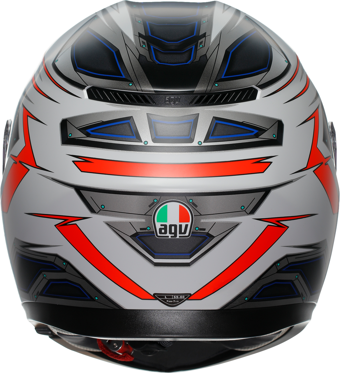 K3 Helmet - Space - Matte White/Red Fluo - Large