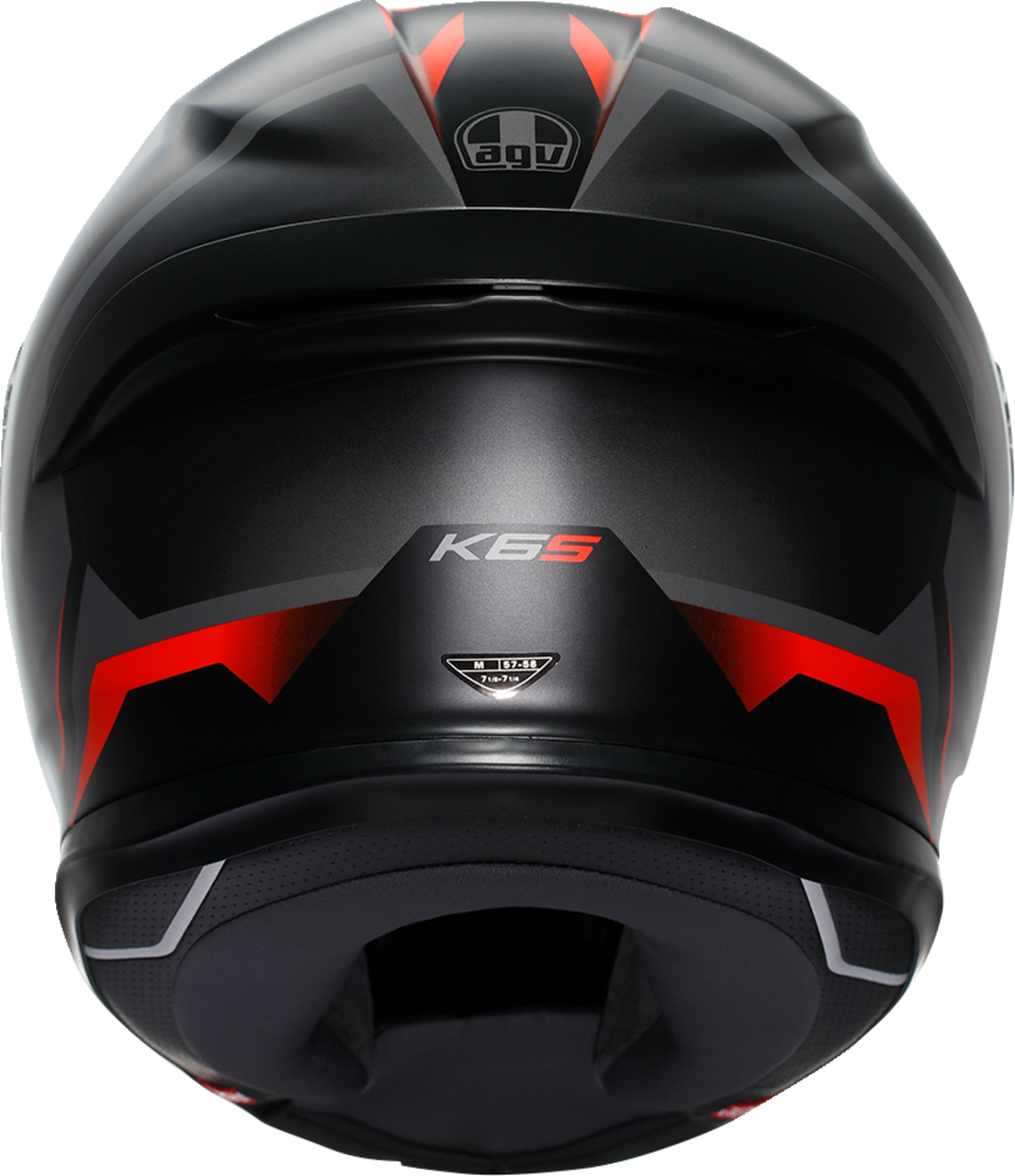K6 S Helmet - Karve - Matte Black/Gray/Red - Large