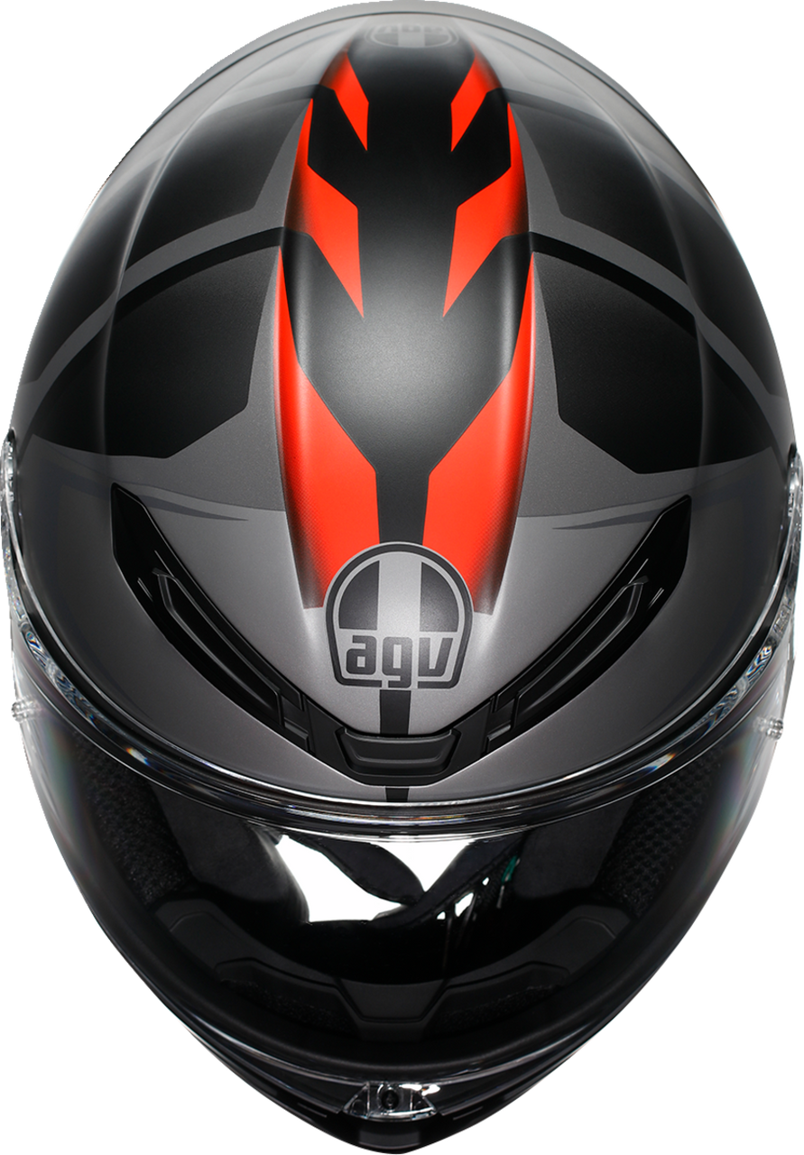 K6 S Helmet - Karve - Matte Black/Gray/Red - Small