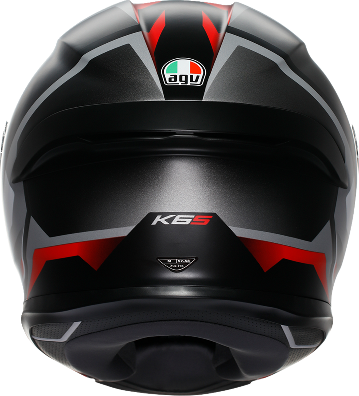 K6 S Helmet - Karve - Matte Black/White/Red - 2XL