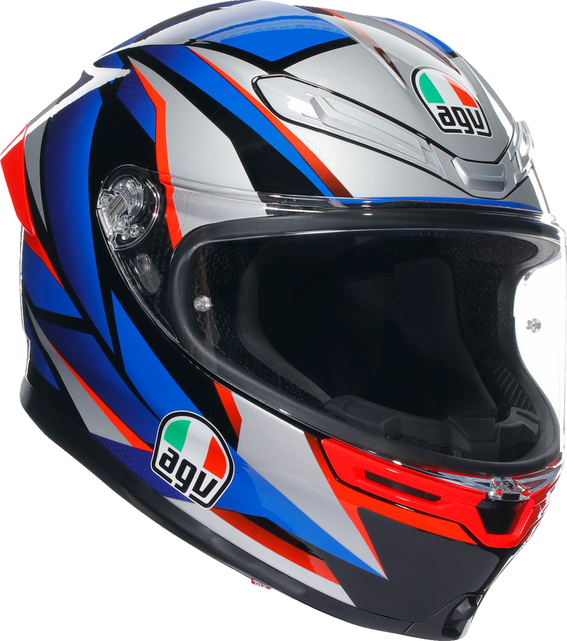 K6 S Helmet - Slashcut - Black/Blue/Red - XL