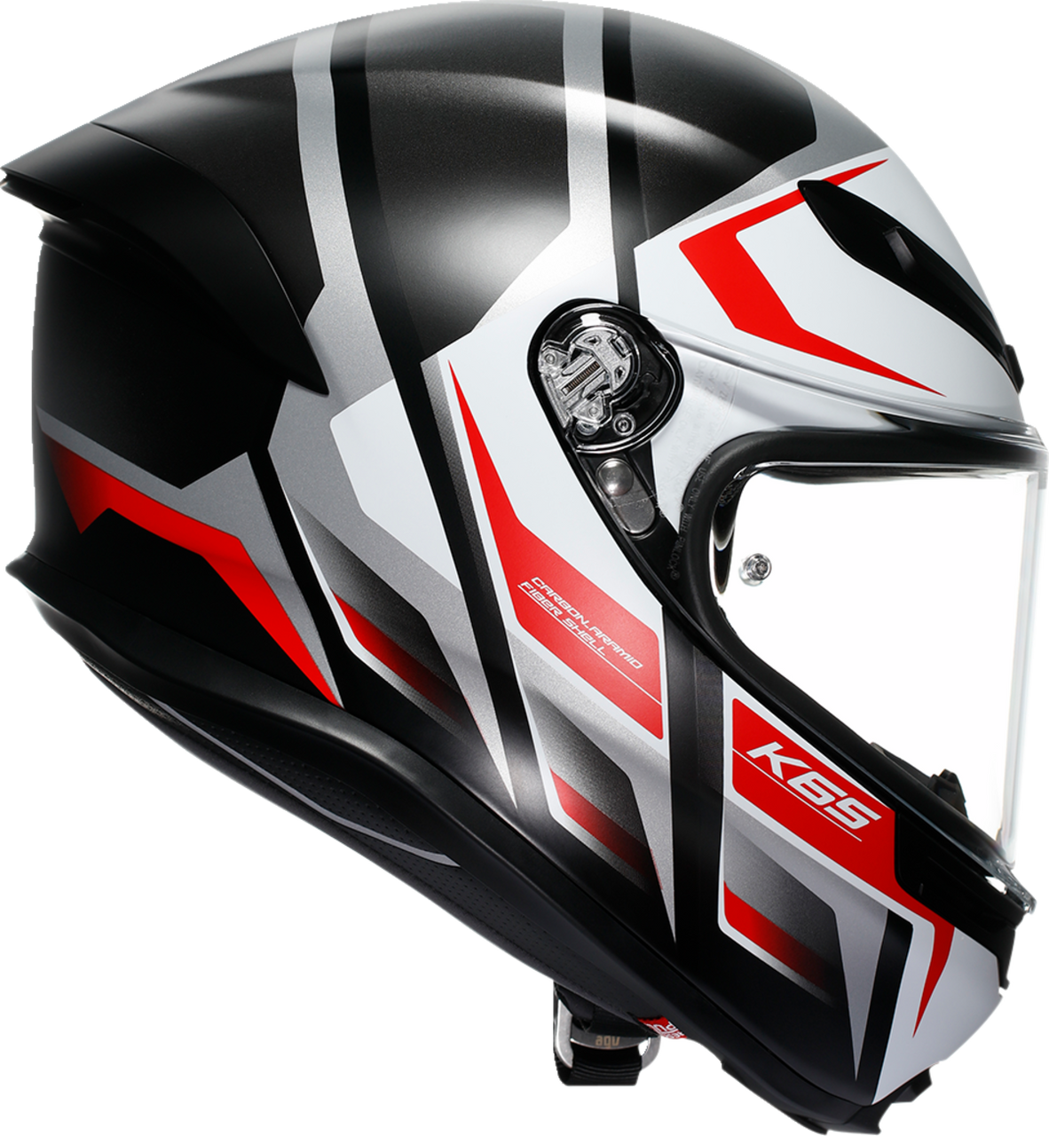 K6 S Helmet - Karve - Matte Black/White/Red - Small