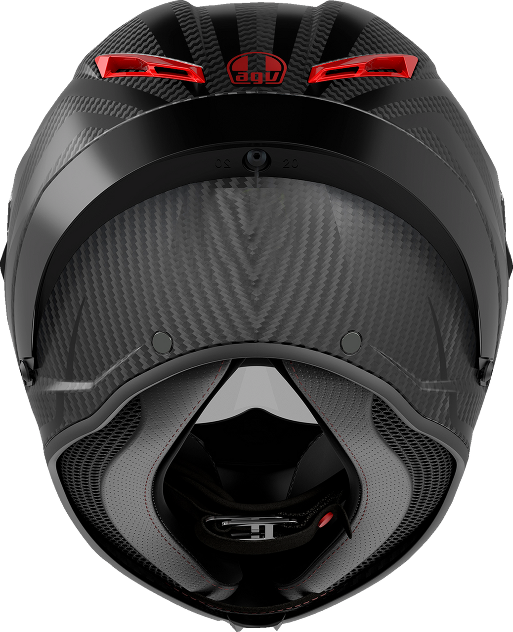 Pista GP RR Helmet - Intrepido - Matte Carbon/Black/Red - 2XL
