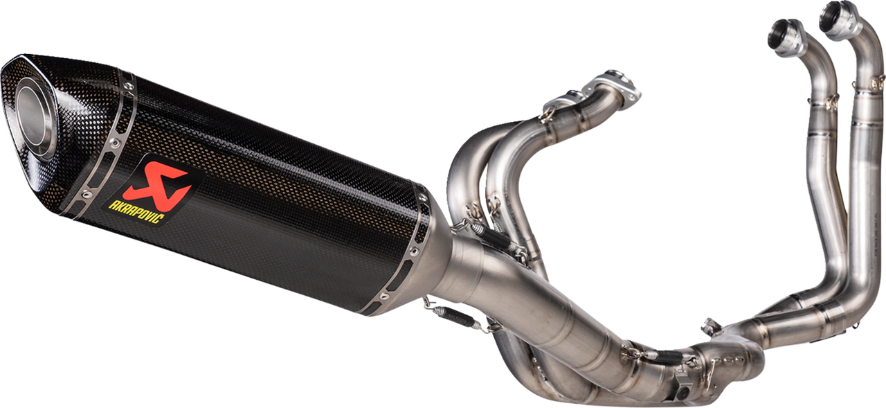 Evolution Line Exhaust System - Titanium/Carbon Fiber - RSV4