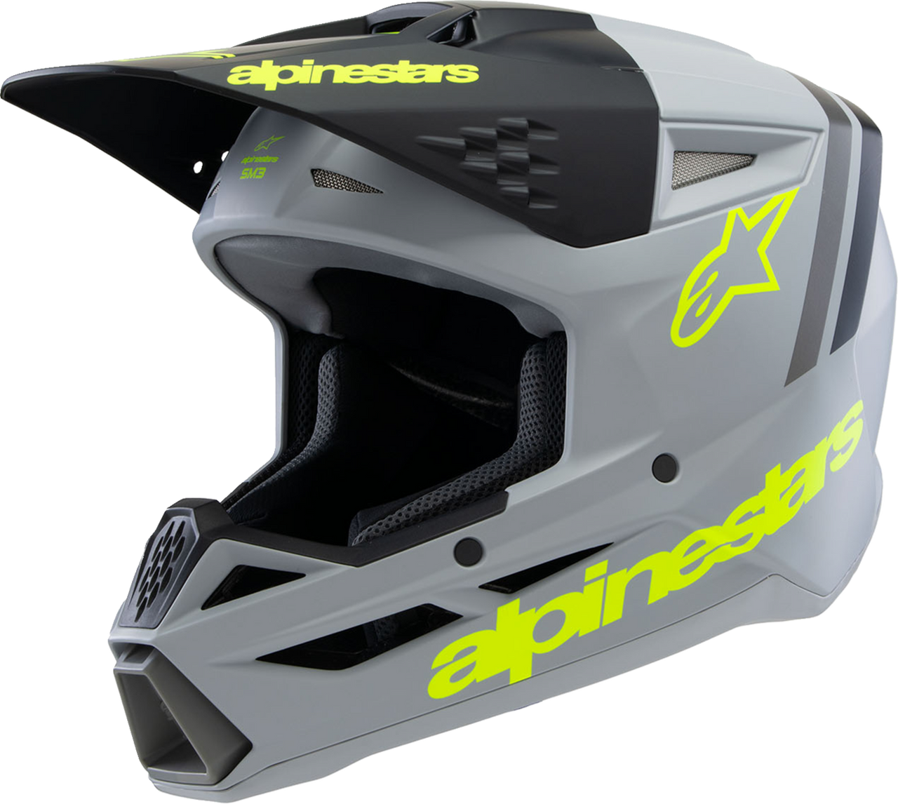 Youth SM3 Helmet - Radium - Matte Gray/Black/Yellow Fluo - Medium