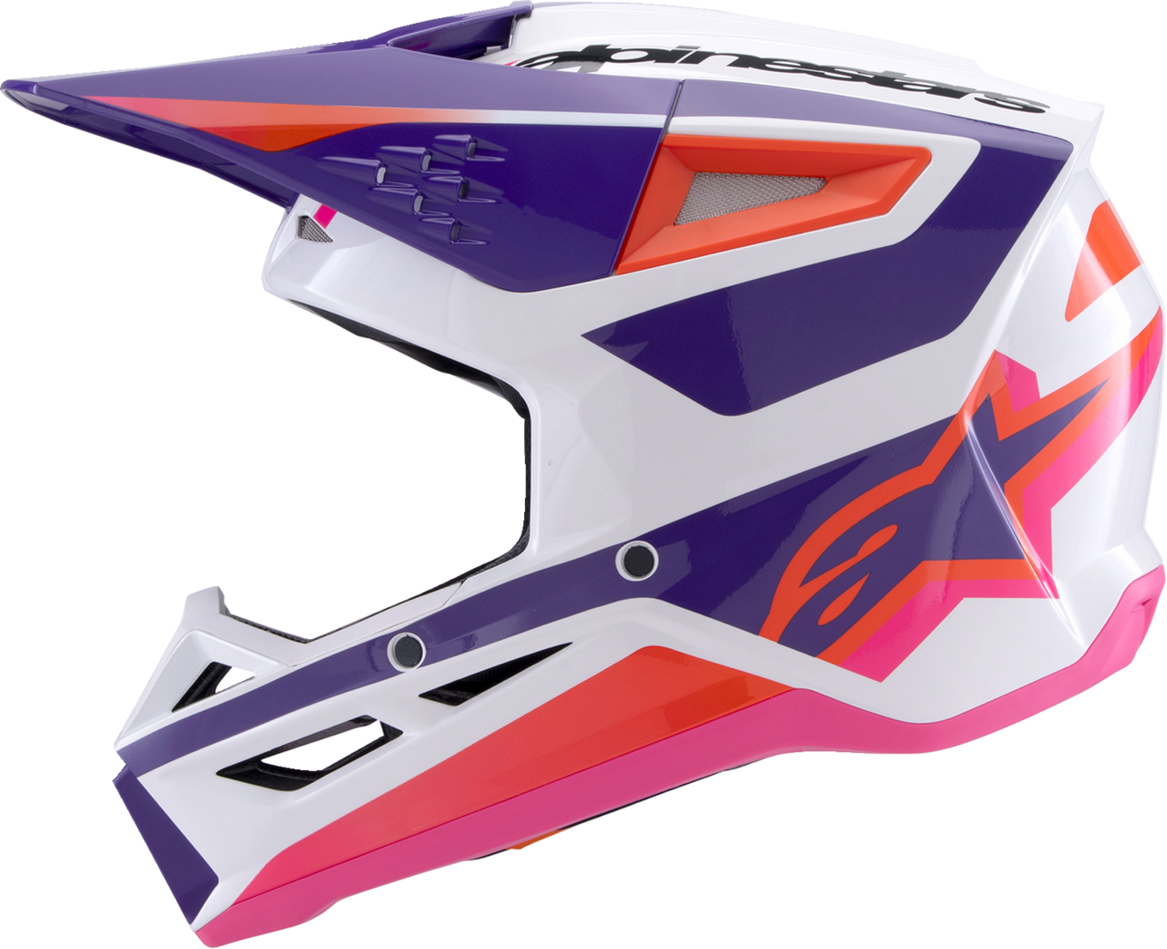 SM3 Helmet - Heat - Gloss White/Purple/Pink - 2XL