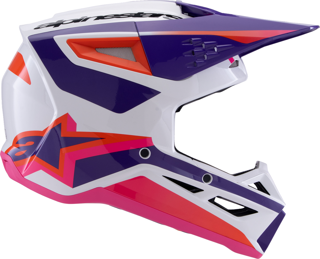 SM3 Helmet - Heat - Gloss White/Purple/Pink - Small
