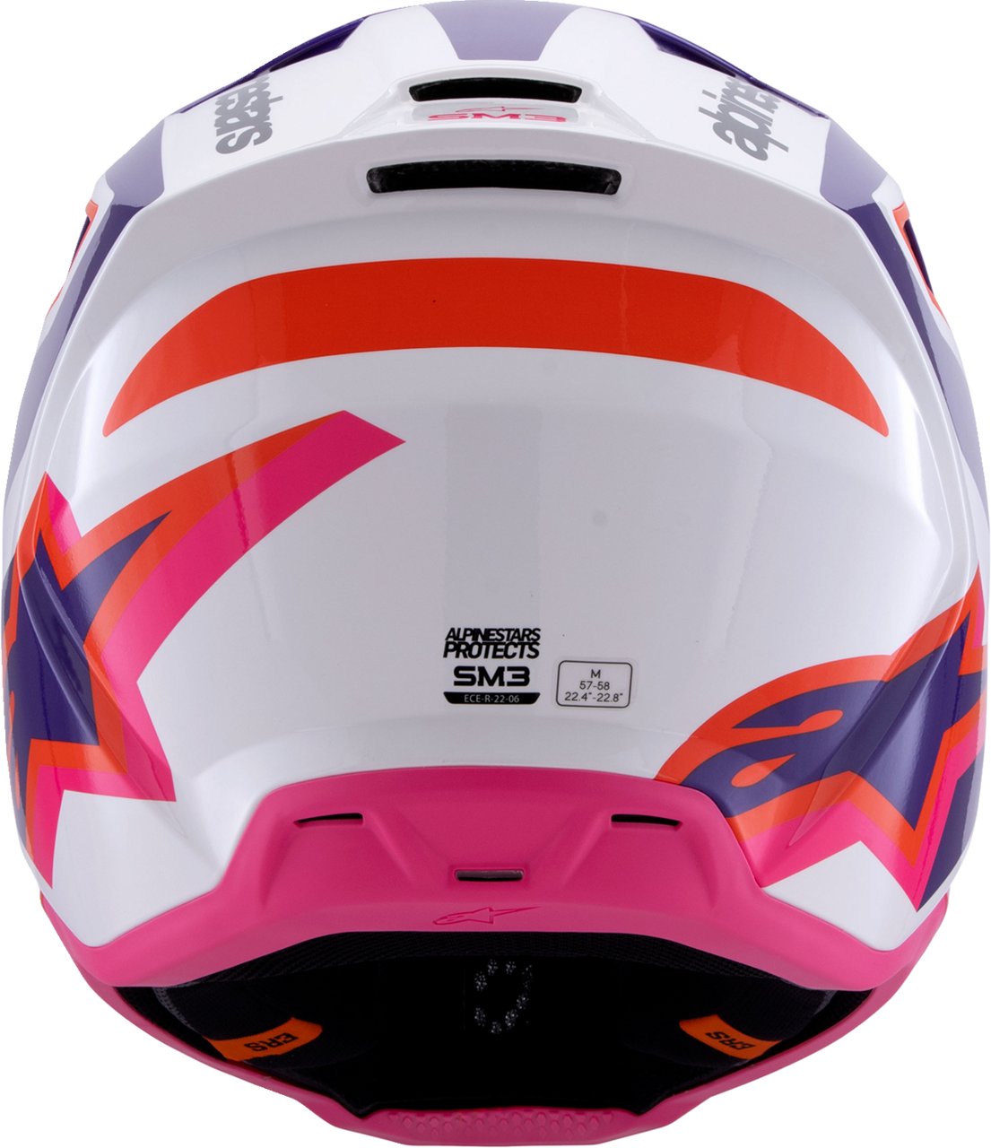 SM3 Helmet - Heat - Gloss White/Purple/Pink - XS
